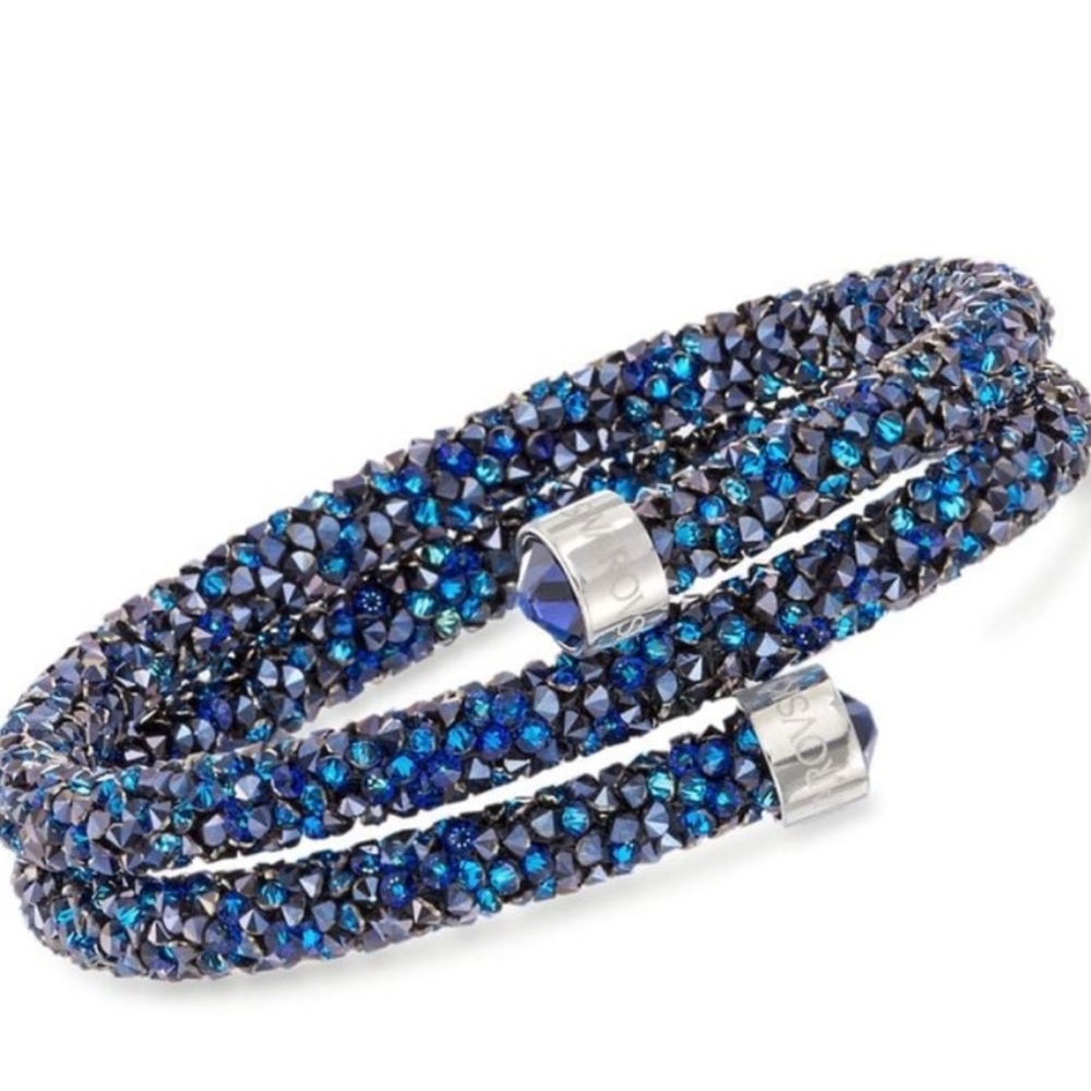 Swarovski Blue Crystal Beaded Bracelet- like new excellent condition - Picture 2 of 9